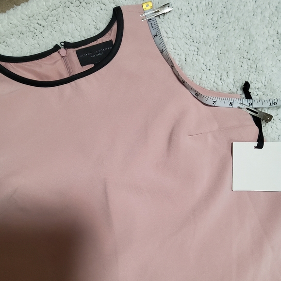 Victoria Beckham for Target Blush Flower Pocket Drop Waist Dress Size L - Picture 6 of 9